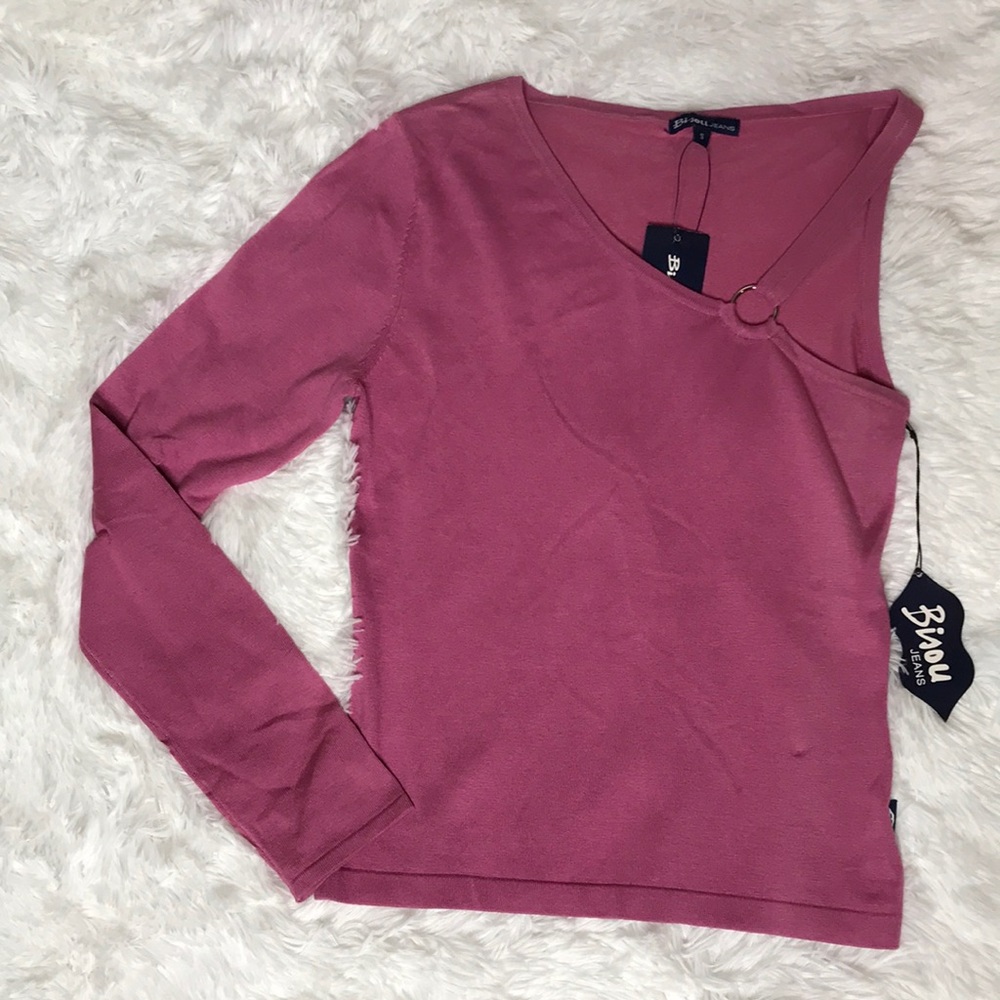 Bijou Jeans Pink Blouse NEW w/ tags Size S
